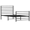 Bed Frame Black Powder-Coated Steel Twin Bed Frame Rectangular - 4 of 4
