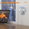 20W PD Surge Protector Outlet Extender, Multi Plug Splitter with 4 Electrical Outlets 3 USB Ports(1 USB C),Multiple Plug Wall Expander for Home Office - 4 of 4