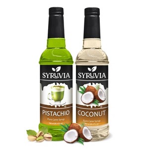 Syruvia Coffee Flavors Variety Pack: Pistachio & Coconut 25.4 fl oz Syrup - 1 of 4
