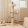 Tangkula 47" Cat Tree for Indoor Cats w/ Thickened Sisal Scratching Posts 2 Platforms - 2 of 4