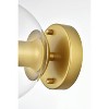 Elegant Lighting Rogelio 1 light Chrome and Clear Bath Sconce - 4 of 4