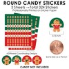 Big Dot of Happiness Gingerbread Christmas - Gingerbread Man Holiday Party Small Round Candy Stickers - Party Favor Labels - 324 Count - 3 of 4