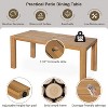 7pcs Patio Dining Table Set for 6, Outdoor Wooden Furniture Sets, Table and Chairs Set with Cushions for Garden -ModernLuxe - 4 of 4