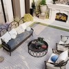 OUTSUPPLY Interlocking Deck Tiles, 12"x12" Light Gray Acacia Hardwood Outdoor Flooring for Patio, Pool, Balcony - 4 of 4