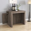 PAGED Extendable Dining Table Modern Multifunctional Kitchen Table with Spacious Desktop for Living Room - 3 of 4