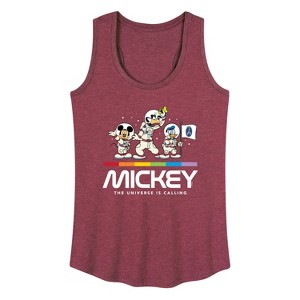 Women's - Disney - Mickey Universe Calling Graphic Racerback Tank - 1 of 4