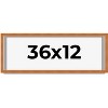 PosterPalooza | Panoramic Classic Brown Picture Frame - UV Acrylic, Foam Board Backing, Hanging Hardware - 2 of 4