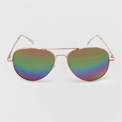 Women's Aviator Metal Sunglasses - Wild Fable™ Gold