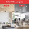 Pyle 8" Bluetooth Ceiling/Wall Speaker Kit, Flush Mount 2-Way Stereo Sound, 250 Watt (4 Speakers)—Includes Round & Square Grills - 2 of 4