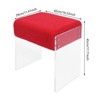 YIYIBYUS Modern Minimalist Acrylic Stool Chair, Makeup Stool Chair with Cushion, Modern Multifunctional Vanity Stool - 4 of 4