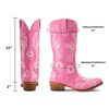 IUV Mid-Calf Cowgirl Boots Cowboy Western Pull-On Tabs Pointy Toe Boot Beige/White/Brown/Pink/Black - 2 of 4