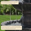 Sunnydaze 52"H Electric Fiberglass and Resin 4-Tier Pineapple Top Outdoor Water Fountain - 4 of 4