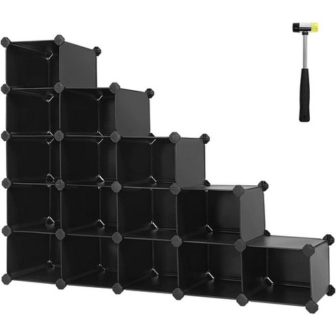 SONGMICS Shoe Rack, 3-Tier Shoe Storage Organizer, Metal Shoe Shelf, 12 to 15 Pairs Shoes, Stackable Shoe Tower for Living