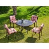 ARTPLAN Seat/Back Outdoor Chair Cushion,Set of 4 Patio Chair Cushion with Tie,Tufted Replacement for Patio Furniture,40x20x4 Inches,4 Count - 3 of 4