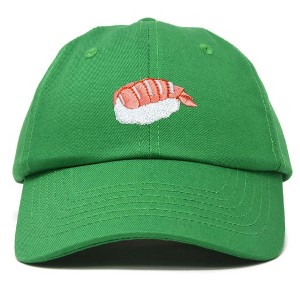 Dalix Shrimp Nigiri Embroidered Sushi Cotton Dad Hat Baseball Cap Adjustable Womens - 1 of 4