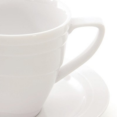 Coffee Mug Tea Cup Porcelain 2009 Target Holiday 09 Classic White Gold Rim 9oz 