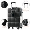 Kumasinova Hardshell ABS Luggage Set of 3,Lightweight Carry-On Spinner Suitcases with Cup Holder,Airline-Approved Luggage Set,20/24/28" - 4 of 4