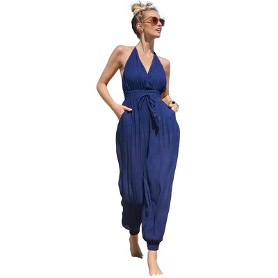 VENUS Womens Tassel Jumpsuit Cover-Up