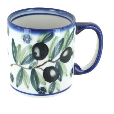 Blue Rose Polish Pottery Kalamata Coffee Mug