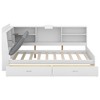 YOOCOZZ Wood Twin Size platform bed with Storage Headboard, Shelves and 2 Drawers - 3 of 4