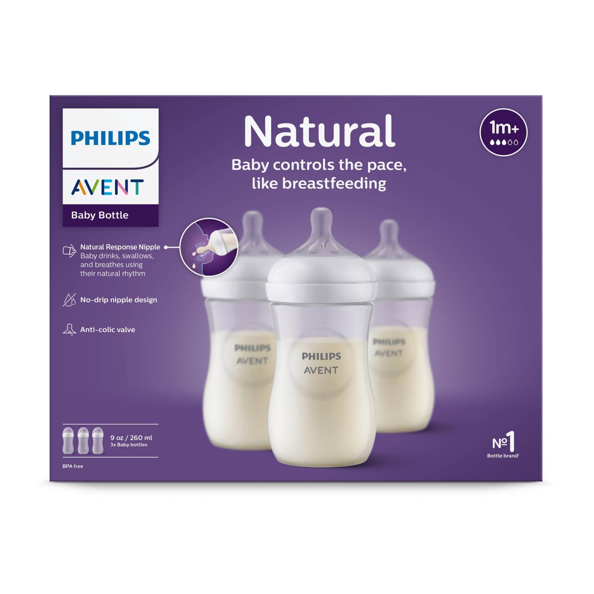 Philips Avent Natural Response Nappflaska