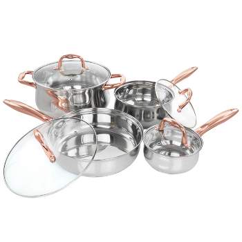 Cuisinart Matte 11pc Stainless Steel Cookware Set Mw89-11 - White : Target