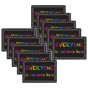 Smart Poly® Computer Mouse Pad, 8" x 10", Everyone is Welcome Here, Chalk Loop, Pack of 10 - 1 of 2