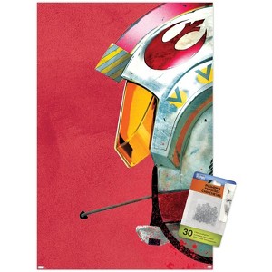 Trends International Star Wars: Archetype - Rebel Pilot Helmet Unframed Wall Poster Prints - 1 of 4