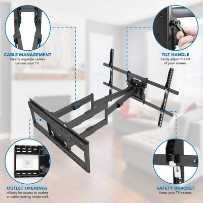 Heavy Duty Full Motion TV Wall Mount for 65-110 Inch Screens