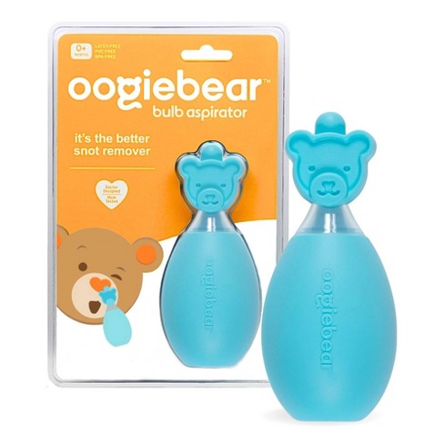 oogiebear Bulb Aspirator Handheld Baby Nose Cleaner for Newborns, Infants,  and Toddlers - Blue