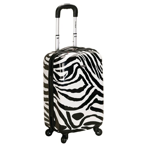 Zebra print cheap luggage set