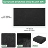 Unique Bargains Waterproof Felt Outdoor Storage Shed Flooring Mat Gray 1 Pc - 3 of 4