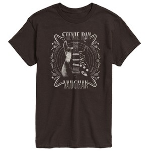 Men's - Stevie Ray Vaughan - Blues Rock Music Guitar Short Sleeve Graphic T-Shirt - 1 of 4