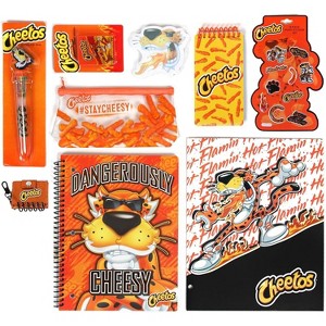 Cheetos Journaling Set -  Cute Stationary Set for Girls & Boys with Decal Stickers, Spirals, Notebook, Folder, Key chain, Pen, Eraser and Pencil Case - 1 of 4