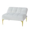 Sapphtopaz Convertible Couches for Living Room with 3 Backrest Settings Convertible Sofa Bed with Gold Metal Legs Cloud Couch for Bedroom - 4 of 4
