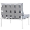 Modway Harmony Armless Outdoor Patio Aluminum Chair - 3 of 4