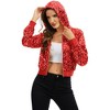 Anna-Kaci Women's Sequin Zip-Up Hooded Jacket with Ribbed Hem and Long Sleeves for Party Wear - 4 of 4