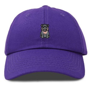 Dalix Hippo Embroidered Cotton Dad Hat Cute Animal Design Adjustable Baseball Cap for Everyday Wear Womens - 1 of 4