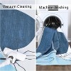 Acekool Modern Geometric Small Flower Area Rug Collection, 1200gsm Washable Foldable, Soft Touch, Non Slip Backing, Orange Blue Green Gray - 4 of 4