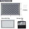 Outdoor Rug Patio Waterproof, Foldable Reversible Outdoor Plastic Straw Rug Trellis Mat for Camper Outside Carpet - 2 of 4