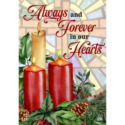 Briarwood Lane Garden Flag 18x12.5 For Outdoor Christmas Candle Bereavement Garden Flag Flag For Christmas Garden Flag Flags For Outside - image 1 of 4