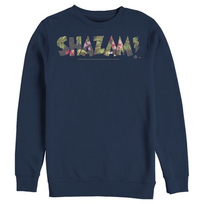 Men's Justice League Shazam Tropical Logo Sweatshirt
