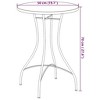vidaXL Bistro Table Outdoor Side Table Garden Patio Porch Mosaic Table Ceramic - 4 of 4