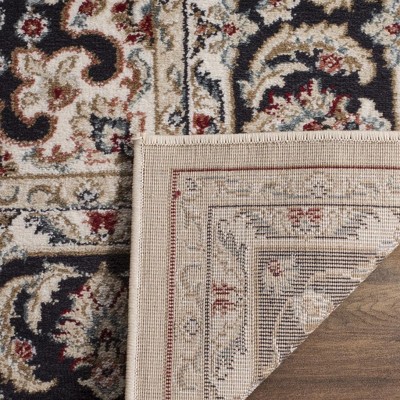 Lyndhurst 6' x 9' Cream and Anthracite Synthetic Area Rug