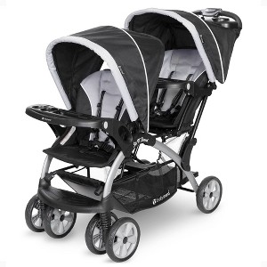 Baby Trend Sit N' Stand Multi-Use Easy Fold Travel Toddler and Baby Double Stroller with Safety Harness and Storage Basket - 1 of 4