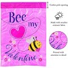Magnolia Garden Bee My Valentine 13 x 19 Pink Polyester Outdoor Hanging Flag - 2 of 2