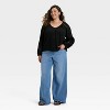 Women's Balloon Long Sleeve Lace Blouse - Universal Thread™ - 3 of 3