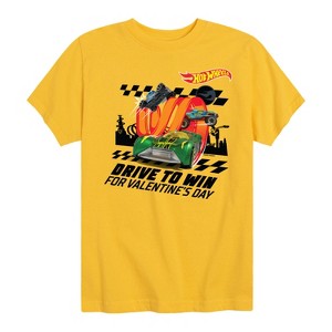 Boys' - Hot Wheels - Valentine's Drive to Win Short Sleeve Graphic T-Shirt - 1 of 4