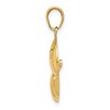 Black Bow Jewelry 14k Yellow Gold Diamond Cut Bowling Ball and Pins Pendant - 2 of 4