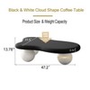 Kumasinova 40"/47" Cloud-Shaped Coffee Table with 3-Ball Legs for Living Room,On-Trend Center Table Decorative Cocktail Table with MDF Frame - 2 of 4